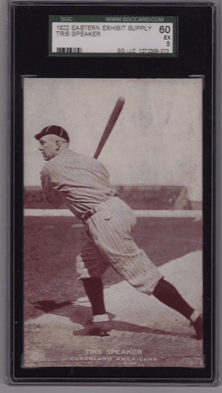 1922 Tris Speaker Exhibit Card