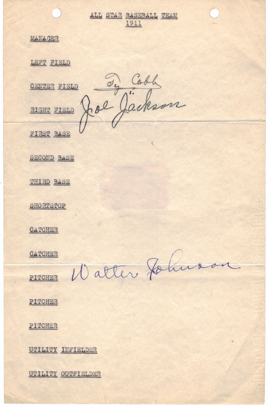 All Star Autographed Roster Sheet All Star Autographed Roster Sheet