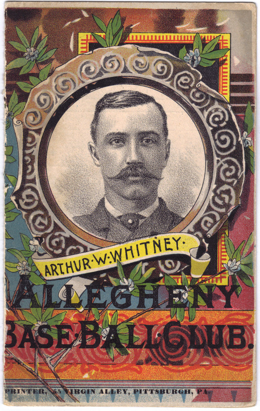 1886 Pittsburgh Allegheny Score Card