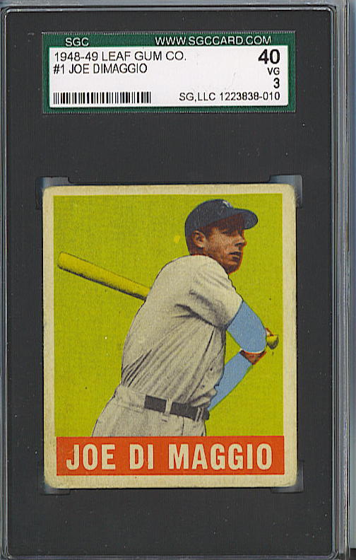  *SOLD* 1948-49 Leaf Gum Co. Joe DiMaggio