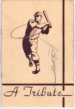 1939 DiMaggio Tribute Program