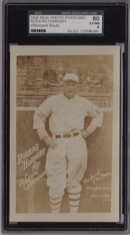 Rogers Hornsby Post Card