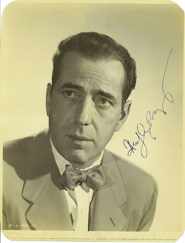 *SOLD* Humphery Bogart Signed Photo *SOLD* Humphery Bogart Signed Photo