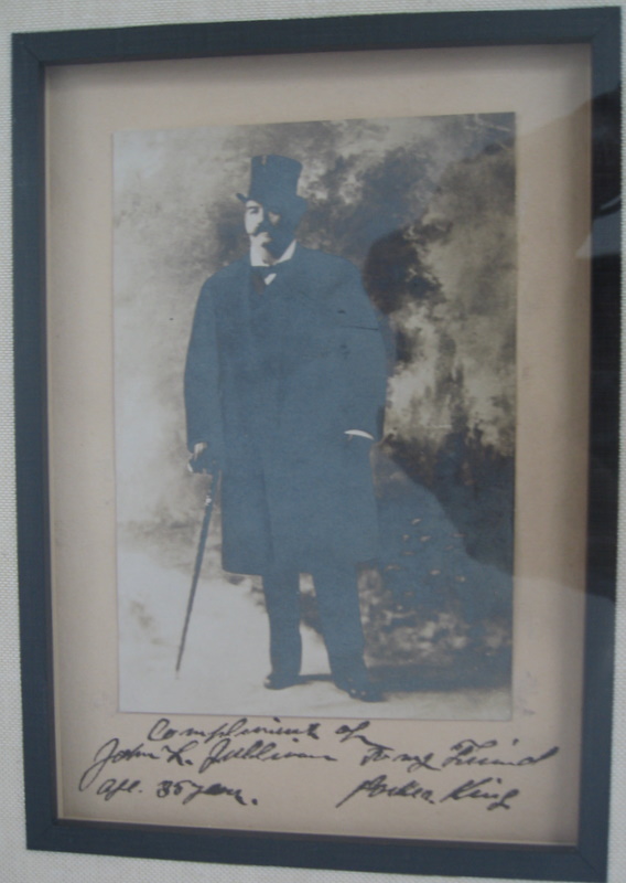 John L. Sullivan Signed Photo Mount
