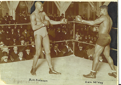 Jack Johnson vs Sam McVey Photograph *SOLD*