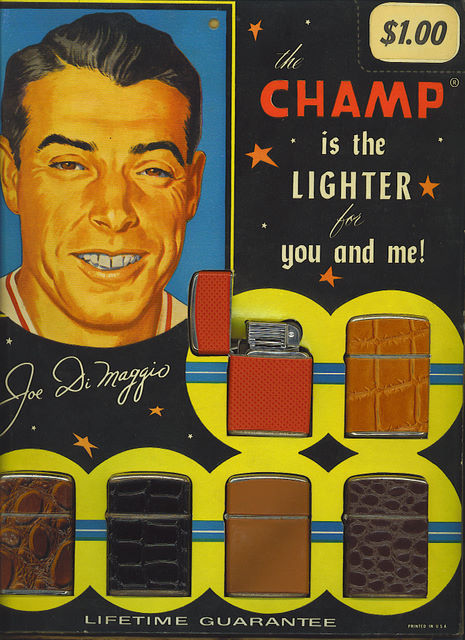 *SOLD* Joe DiMaggio Lighter Display *SOLD* Joe DiMaggio Lighter Display