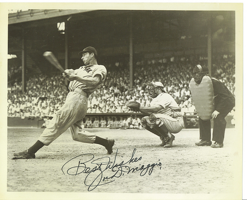 *SOLD* Originial Autographed Joe DiMaggio Photo