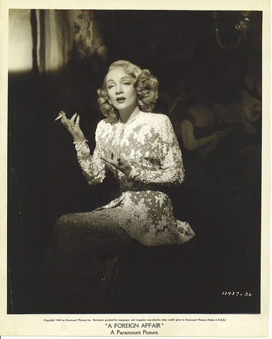 Marlene Dietrich Movie Still " A Foreign Affair: Marlene Dietrich Movie Still " A Foreign Affair: