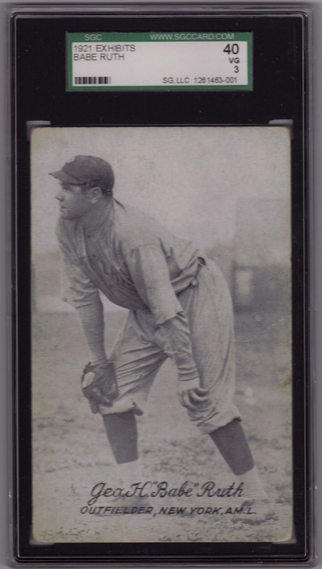 Babe Ruth Exhibit Card