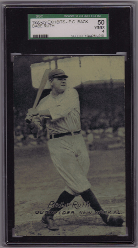 Babe Ruth Exhibit Post Card