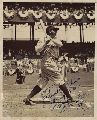 Babe Ruth Autographed Photo*SOLD* Babe Ruth Autographed Photo*SOLD*