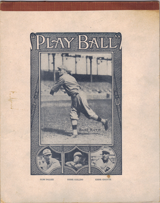 Babe Ruth Notebook*SOLD*