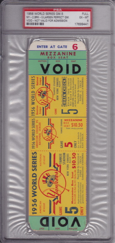 1956 Larsen Perfect GM Ticket