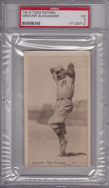 Grover Alexander T222 Fatima Card 