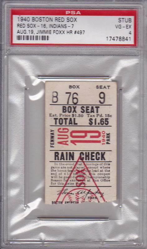 Jimmie Foxx HR #497