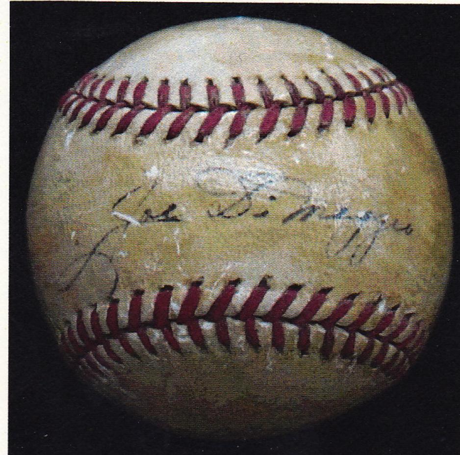 Vintage Joe DiMaggio Autographed Baseball | AndyImperato.com